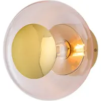 Ebb & Flow Wandlamp Horizon, dimbaar, paars / roze / rose, Woon-/ Eetkamer, Glas, Scandinavisch, wandlamp