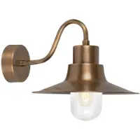 Elstead Lighting LED Wand Buitenlamp Sheldon | 1X E27 Max 60W | IP44 | Dimbaar | Aged Brass