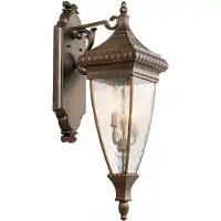 Kichler Wandlamp buiten Venetian Rain, brons / oud-messing, metaal, Antiek, Wandlamp buiten