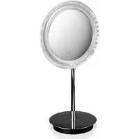 DECOR WALTHER Make-up Spiegel BS 15 Touch LED Staand Chrome (5x Magnification)