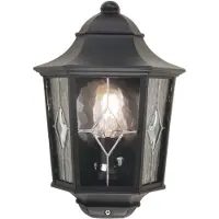 Elstead Lighting Buitenverlichting , Norfolk, dimbare, Zwart, Metaal, Antiek