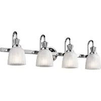 Kichler LED Badkamerarmatuur Cora | 3W 3000K 300Lm 830 | IP44 | Dimbaar | Polished Chrome