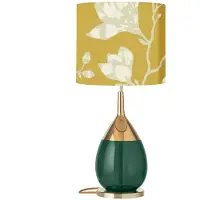 Ebb & Flow Lute Tafellamp Basis Ø: 22 cm | Ivy Green | Gold E27 IP20