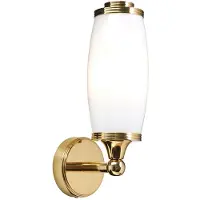 ELSTEAD Wandlamp Eliot, dimbaar, Badkamer, Messing, Modern, Wandlamp