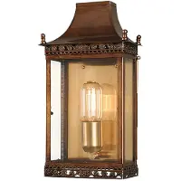 Elstead Lighting LED Wand Buitenlamp Regents Park | 1X E27 Max 60W | IP44 | Dimbaar | Aged Brass