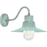 Elstead Lighting LED Wand Buitenlamp Sheldon | 1X E27 Max 60W | IP44 | Dimbaar | Verdigris