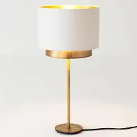 Holländer Tafellamp Mattia, messing / goud, Woon-/ Eetkamer, metaal, Design, Tafellamp