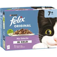 Felix Kattenvoer Nat in Gelei Original Mix Selectie 7+ 12 x 85 gr