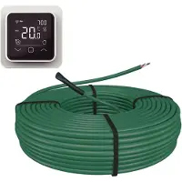 E-Heat Cable Set 58,8 m / 1000 Watt Set met C16-thermostaat | Wit