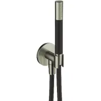 Hotbath Guy M445 Handdoucheset Met Uitlaat - Geborsteld Nikkel - Messing - Kranen, Douchekranen, Handdouches - 8721321496922 - Kranen, Douchekranen, Handdouches