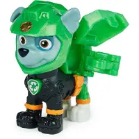 Paw Patrol Moto Pups Rubble rescue pup verzamelfiguur + politie badge
