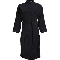 The One Towelling Luxe Badjas - 100% Katoen Zwart / S/M