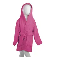 The One Towelling Kinder badjas Magenta - 152/164