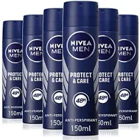 Nivea MEN Protect & Care Deodorant Spray - 72 uur bescherming - Mild en verzorgend - Alcoholvrij - Voordeelverpakking - 6 x 150 ml