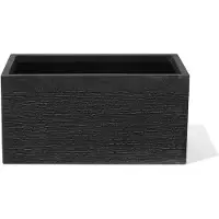 Beliani MYRA - Plantenbak - Zwart - 60 cm - Klei-vezelmengsel