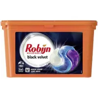 Robijn Wasmiddel - 3-in-1 Wascapsules - Black Velvet - 3 x 40 stuks - 120 Wasbeurten - Voordeelverpakking