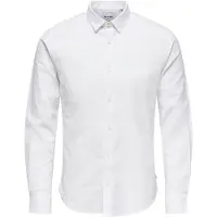 Only & Sons Onscaiden Linnen Overhemd Heren Wit Xs