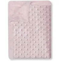Interbaby deken Bubble 80 x 110 cm fleece roze