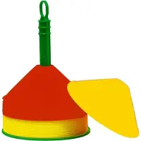 Sportec Fluor afbakenbollen soft plastic set a 24 st Zwart