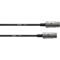 Cordial MIDI Verbindingskabel [1x XLR-stekker 5-polig - 1x XLR-stekker 5-polig] 6.00 m Zwart