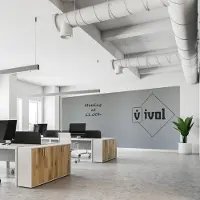 Ivol Complete whiteboardwand zonder rand (5 panelen) - 200x500 cm - Grijs