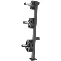 Gorilla Sports Halterschijven Standaard Wandmontage 50 mm - Zwart