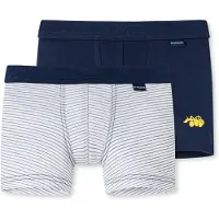 Schiesser Onderbroek blauw / wit