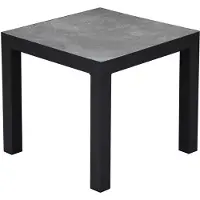 AVH-Collectie Malaga bijzettafel 50x50xH46 cm aluminium antraciet