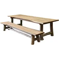 AVH-Collectie Pearl dining tuinset 300x100xH77,5 teak 2 delig