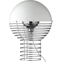 Verpan Design tafellamp Wire Large, chroom / zilver, Woon-/ Eetkamer, metaal, Design, tafellamp