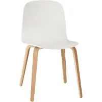 Muuto Visu Stoel Wit / Eiken - Stoelen As White - VICHRWON11021