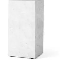 Audo Copenhagen Plinth tall bijzettafel 30x30x51 cm White