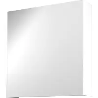 Proline Comfort Spiegelkast Met Houten Deur - Mat Wit - 60x60cm - Spiegels, Spiegelkasten - 8718835151003