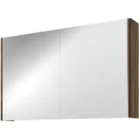 Proline Xcellent Spiegelkast Met 2 Glazen Deuren - Cabana Oak - 100x60cm - Spiegels, Spiegelkasten - 8718835151409