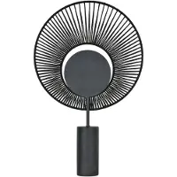 Forestier Tafellampe , Oyster, Zwart, Woonkamer, Metaal, Designer