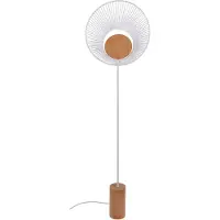 Forestier Vloerlampe , Oyster, Wit, Woonkamer, Metaal, Designer