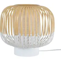 Forestier Design tafellamp Bamboo Light S, wit / opaal, Woon-/ Eetkamer, Bamboe, Design, tafellamp
