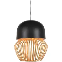 Forestier Hanglampe , Anemos, dimbare, Zwart, Woonkamer, Bamboe, Designer