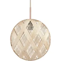Forestier Design hanglamp Chanpen M, dimbaar, crème / amber, Woon-/ Eetkamer, Design, hanglamp