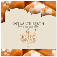 Intimate Earth - Natural Flavors Glide Salted Caramel Foil 3