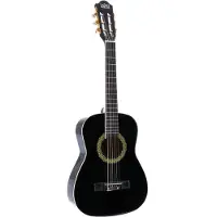 Lapaz 002 BK 1/2 klassieke gitaar zwart