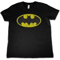 DC Comics Batman Kinder Tshirt -XL- Distressed Logo Zwart
