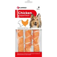 Flamingo Hondensnack Chick'n Wrap Stick 17 cm 3 stuks