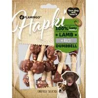 Flamingo Hondensnack Hapki Lamb & Rice Dumbell 150 gr