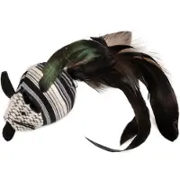 Flamingo Kattenspeelgoed Pirin Muis met Veren
