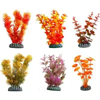 Flamingo Aquarium plant plastic cuba decoratie - XS