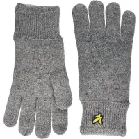 Lyle & Scott Heren Handschoenen Racked Rib Gloves - Grijs - Maat ONESIZE