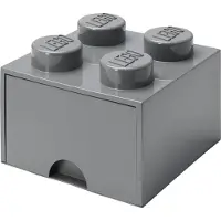 Room copenhagen Opbergsteen met 4 noppen en 1 lade - donkergrijs