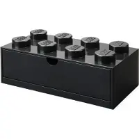 Room copenhagen - Opbergbox Bureaulade Brick 8 - Kunststof - Zwart