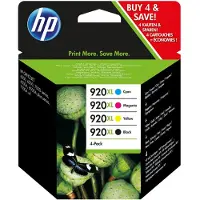 HP 920XL (C2N92AE) Inktcartridge 4-kleuren Multipack Hoge capaciteit